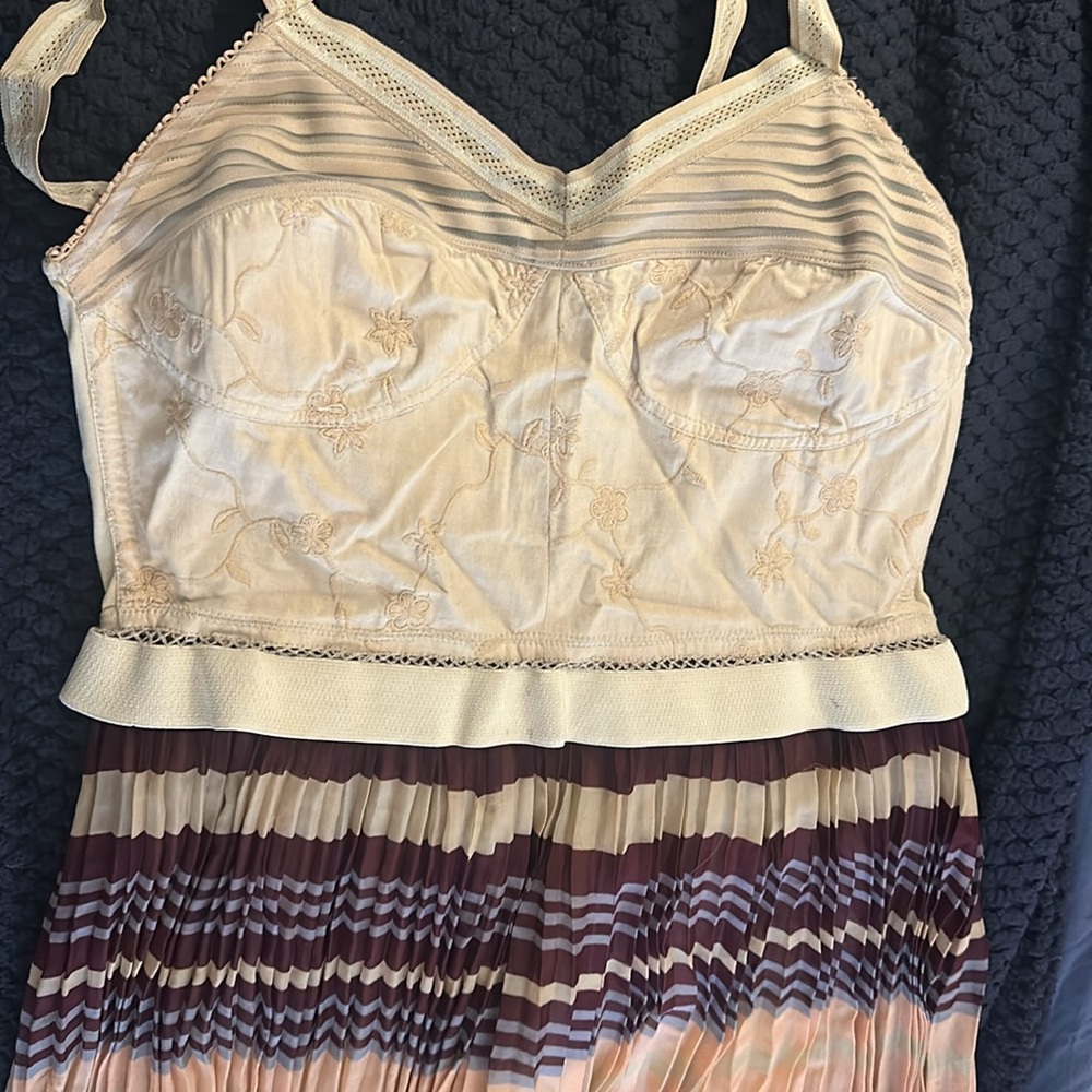 free People, California Sunrise accordion maxi dress *RARE COLOR SEE PHOTOS*
